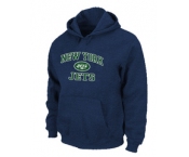 New York Jets Heart & Soul Pullover Hoodie D.Blue
