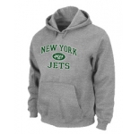 New York Jets Heart & Soul Pullover Hoodie Grey