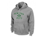 New York Jets Heart & Soul Pullover Hoodie Grey