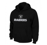 Oakland Raiders Authentic Logo Pullover Hoodie Black