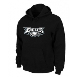 Philadelphia Eagles Authentic Logo Pullover Hoodie Black