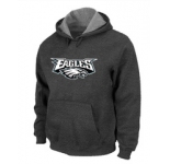 Philadelphia Eagles Authentic Logo Pullover Hoodie D.Grey