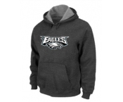 Philadelphia Eagles Authentic Logo Pullover Hoodie D.Grey