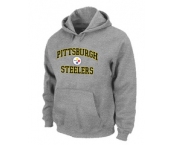 Pittsburgh Steelers Heart & Soul Pullover Hoodie Grey