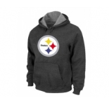 Pittsburgh Steelers Logo Pullover Hoodie D.Grey