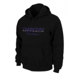 San Diego Charger Authentic font Pullover Hoodie Black