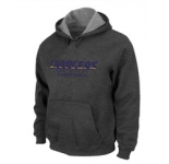 San Diego Charger Authentic font Pullover Hoodie D.Grey