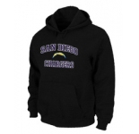 San Diego Charger Heart & Soul Pullover Hoodie Black