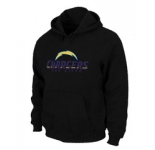 San Diego Chargers Authentic Logo Pullover Hoodie Black