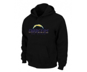 San Diego Chargers Authentic Logo Pullover Hoodie Black