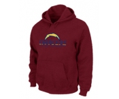 San Diego Chargers Authentic Logo Pullover Hoodie RED