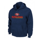 San Francisco 49ers Authentic Logo Pullover Hoodie D.Blue