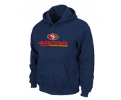 San Francisco 49ers Authentic Logo Pullover Hoodie D.Blue