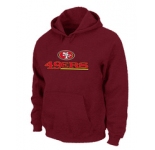 San Francisco 49ers Authentic Logo Pullover Hoodie RED