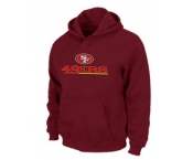 San Francisco 49ers Authentic Logo Pullover Hoodie RED