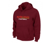 San Francisco 49ers Authentic font Pullover Hoodie Red