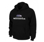 Seattle Seahawks Authentic Logo Pullover Hoodie Black