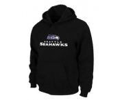Seattle Seahawks Authentic Logo Pullover Hoodie Black