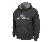 Seattle Seahawks Authentic Logo Pullover Hoodie D.Grey