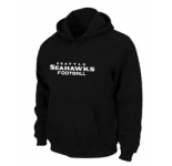 Seattle Seahawks Authentic font Pullover Hoodie Black