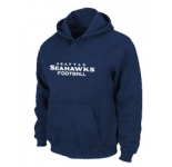 Seattle Seahawks Authentic font Pullover Hoodie D.Blue