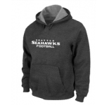 Seattle Seahawks Authentic font Pullover Hoodie D.Grey