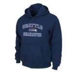 Seattle Seahawks Heart & Soul Pullover Hoodie Black D.Blue