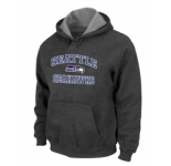 Seattle Seahawks Heart & Soul Pullover Hoodie Black D.Grey