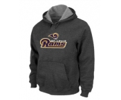 St. Louis Rams Authentic Logo Pullover Hoodie D.Grey