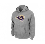 St.Louis Rams Logo Pullover Hoodie Grey