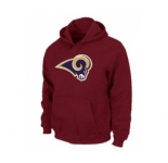 St.Louis Rams Logo Pullover Hoodie RED
