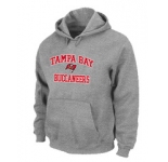 Tampa Bay Buccaneers Heart & Soul Pullover Hoodie Grey