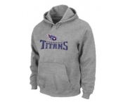 Tennessee Titans Authentic Logo Pullover Hoodie Grey