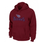 Tennessee Titans Authentic Logo Pullover Hoodie RED