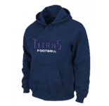 Tennessee Titans Authentic font Pullover Hoodie D.Blue