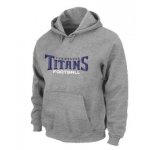 Tennessee Titans Authentic font Pullover Hoodie Grey