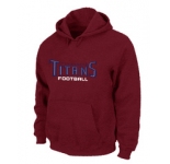 Tennessee Titans Authentic font Pullover Hoodie Red