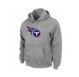 Tennessee Titans Logo Pullover Hoodie Grey