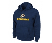 Washington Redskins Authentic Logo Pullover Hoodie D.Blue