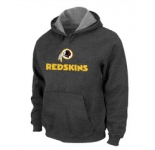 Washington Redskins Authentic Logo Pullover Hoodie D.Grey