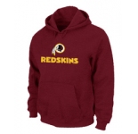 Washington Redskins Authentic Logo Pullover Hoodie RED