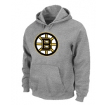 NHL Boston Bruins Big & Tall Logo Pullover Hoodie Grey