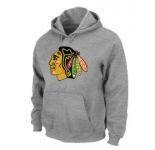 NHL Chicago Blackhawks Big & Tall Logo Pullover Hoodie Grey