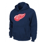 NHL Detroit Red Wings Big & Tall Logo Pullover Hoodie D.Blue