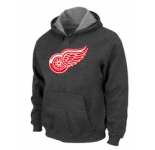 NHL Detroit Red Wings Big & Tall Logo Pullover Hoodie D.Grey