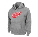 NHL Detroit Red Wings Big & Tall Logo Pullover Hoodie Grey