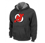 NHL New Jersey Devils Big & Tall Logo Pullover Hoodie D.Grey