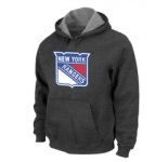 NHL New York Rangers Big & Tall Logo Pullover Hoodie D.Grey