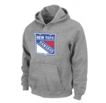 NHL New York Rangers Big & Tall Logo Pullover Hoodie Grey