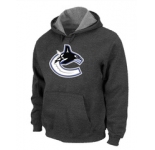 NHL Vancouver Canucks Orange Big & Tall Logo Pullover Hoodie D.Grey